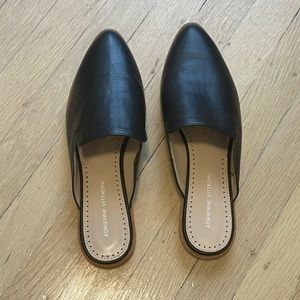 Adrienne Vittadini Black Lou Mules